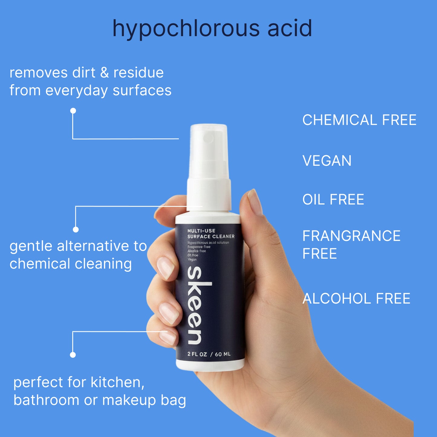 Skeen Hypochlorous Acid Multi-Use Surface Cleaner
