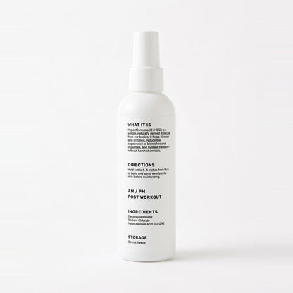 Skeen Hypochlorous Acid Facial Spray 6 oz - back label