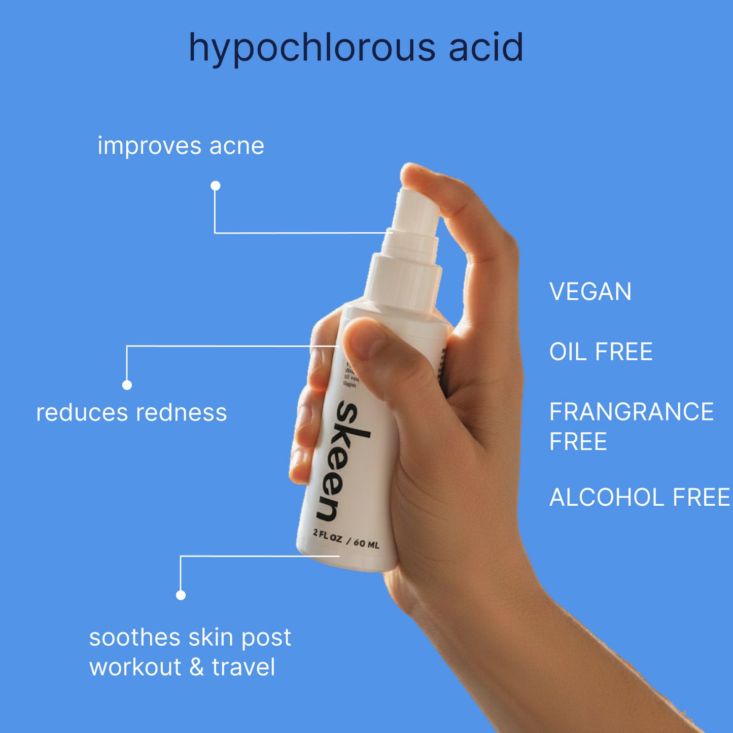 Skeen Hypochlorous Acid Facial Spray